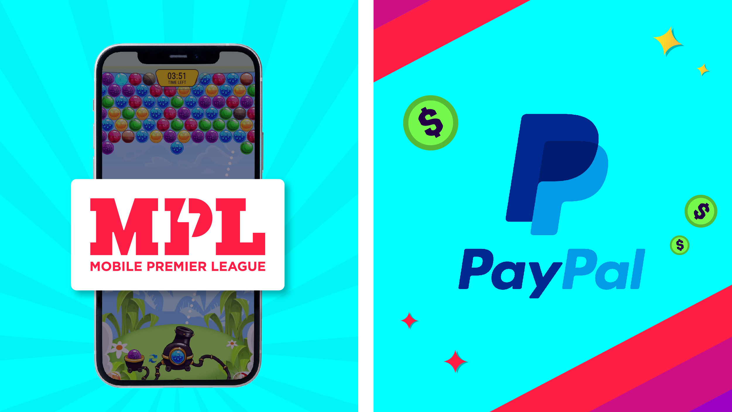 how to play games for cash on MPL using Paypal