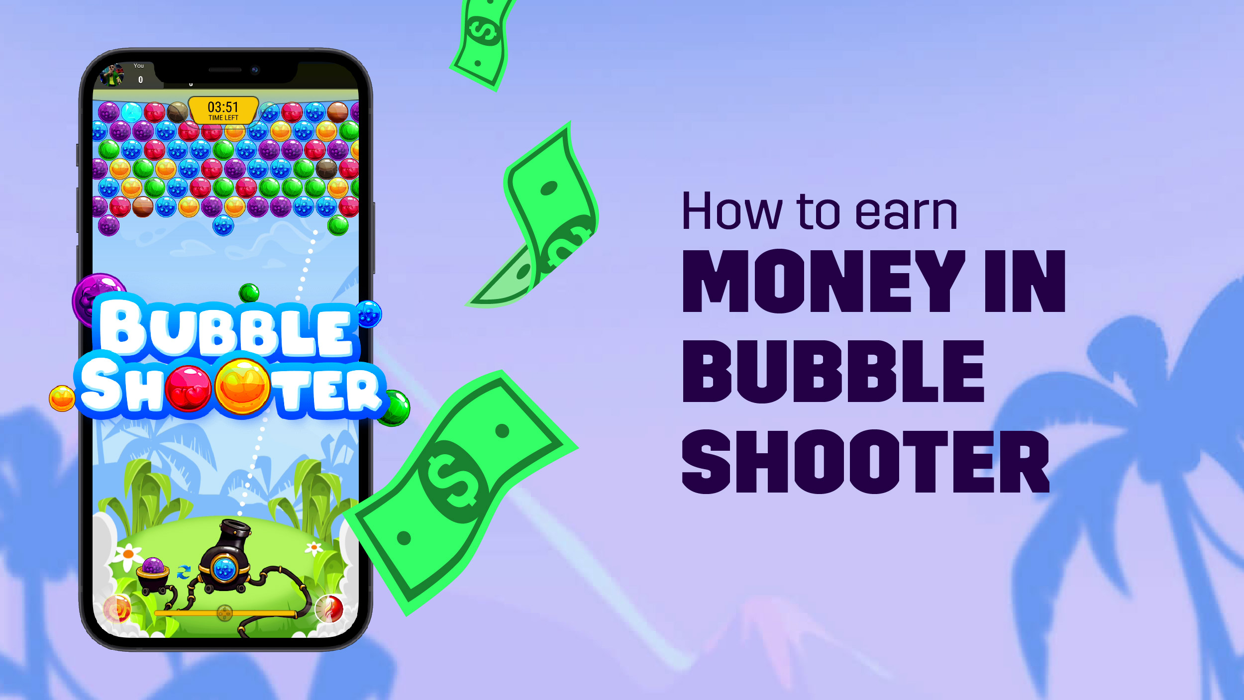 How to earn money through bubble shooter