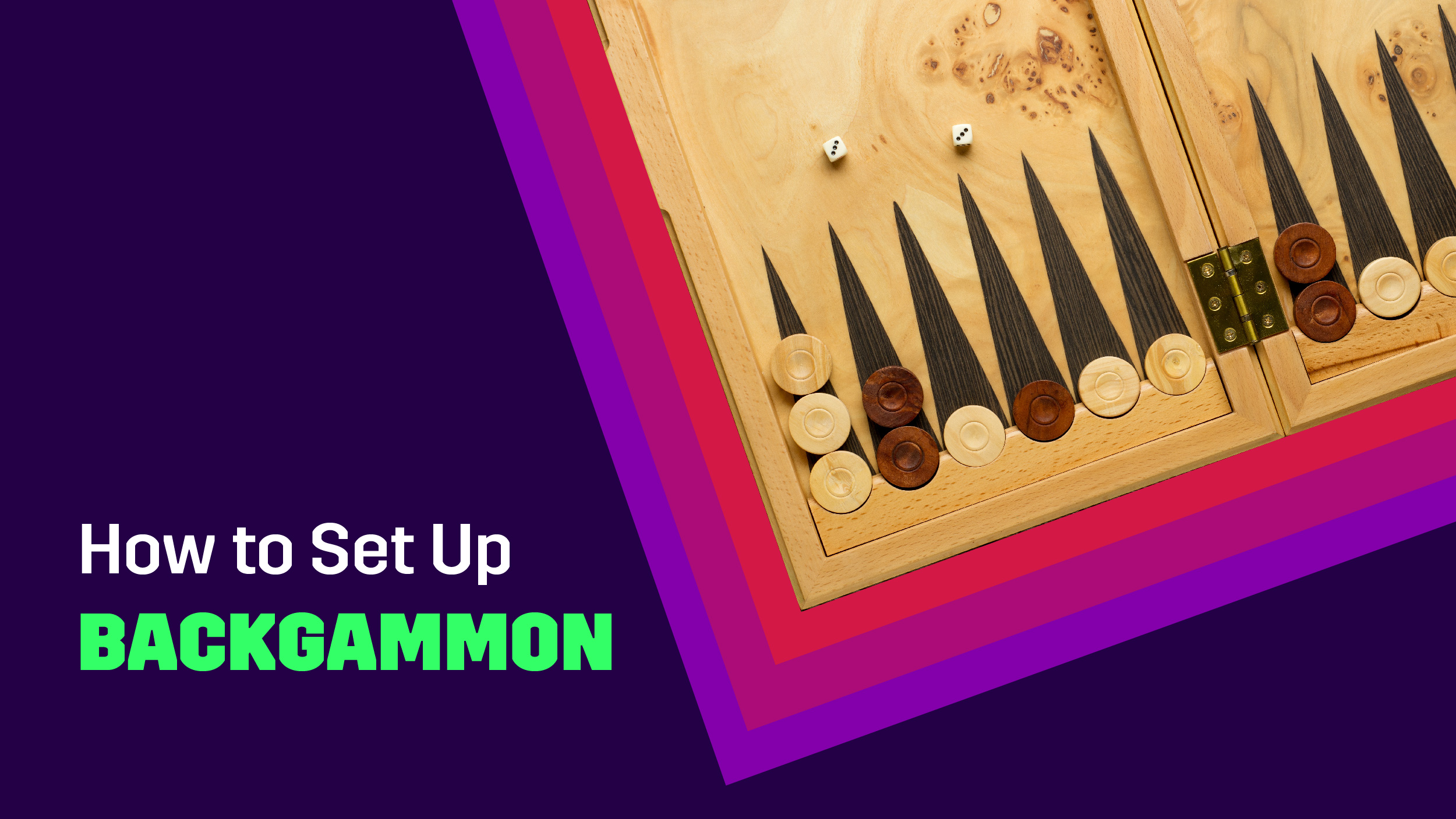 how do you set up backgammon board game