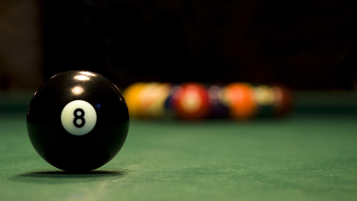 black ball in 8-ball pool